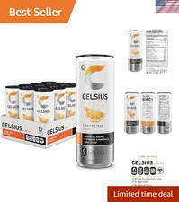 Revitalize with Sparkling Orange Energy Drink - 12 Pack, Sugar-Free & picture