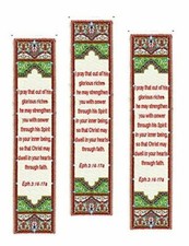 3 Cloth Tapestry Bookmark Prayer I Pray That 9 1/2 Inch picture