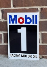 Mobiloil Mobil 1 Racing oil gasoline vintage advertising sign picture