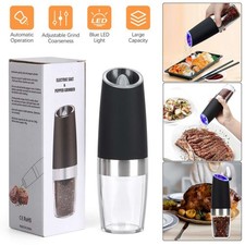 Auto Electric Gravity Salt & Pepper Grinder Mill Set w/ Adjustable Coarseness US picture