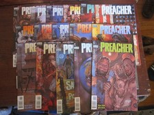 16 Preacher comics -#39,40,41,42,43,44,45,46,48,49,53,55,56,57,58,61-Garth Ennis picture