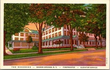 Linen Postcard Hotel Roseboro in Sharon Springs, New York picture
