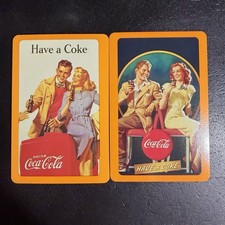 VTG “Have A Coke” Coca-Cola Advertisement Single Swap Playing Card Companions picture