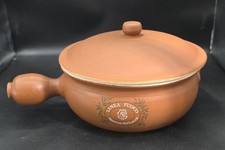 Vintage Mamma Roʻ Lucca Linea Fuoco Bean Stew Pot Terracotta 10.5