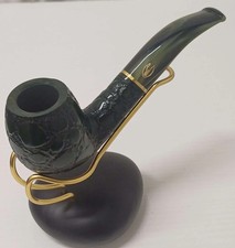 SAVINELLI Rustic Green Alligator Pipe 677 KS | King Size | Billiards | Curved picture