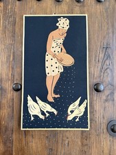 Nigerian Handmade Wooden felt Picture Wall Hanging chickens Ilorin African Art picture