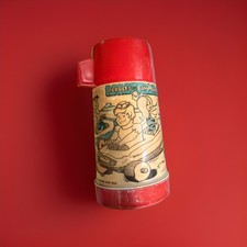 Vintage 1971 Flintstones Pebbles and Bamm Bamm Thermos Aladdin No. 3710 INTACT picture
