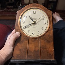 Antique 1930’s INGRAHAM Mahogany Wood Case Working Model sc 323  picture