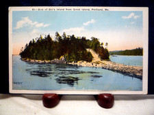 c1915 Portland Maine Postcard, Orr's Island from Great Island picture