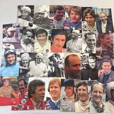 Racing Driver Legend Postcard Lot 28X Stirling Moss Jackie Stewart Jack Brabham picture