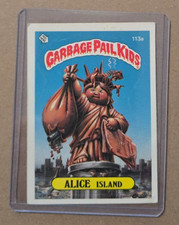 8-26 TOPPS 1986 GARBAGE PAIL KIDS CARD Series 3 Alice Island 113a Vintage 80s picture