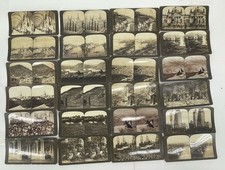 Antique Stereoview Stereoscope Card Lot 24 Victorian 3D Photos c1890-1910 #3 picture