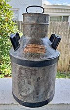 ~Antique Panhandle Railroad MILK CAN Burgettstown Washington County PA~ picture