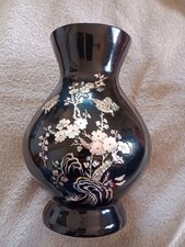 Korean Laquerware Case Mother Of Pearl Accents picture