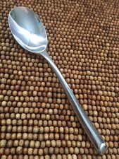 Towle Stainless WAVE Cylinder Angled Tip Glossy PLACE SOUP SPOON 7.25” picture