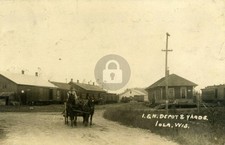 Green Bay WI Iola & Northern Railroad Depot Station 1911 RPPC Postcard COPY picture