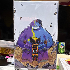The Infernal Hulk vs Wolverine #1 Super rare Virgin Cover Skottie Young variant picture