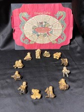 12 Kids Riding Chinese Zodiac Netsuke Set RARE picture
