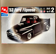 AMT 1953 Ford Flipnose Pickup Truck Model Kit 1:25 Open Box Complete Unstarted picture