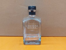 ⭐️⭐️⭐️⭐️⭐️ EMPTY 750mL Cantera Negra Cafe Clear Square Heavy Glass Craft Bottle picture