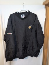 Vtg Minnesota Vikings Black Pullover Windbreaker Size 3XL Logo Athletic Castrol picture