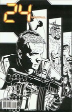 24: Nightfall #5B VF/NM; IDW | Based on TV Series B&W Variant - w/Bag+Board picture