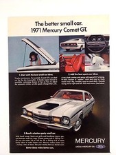 1971 Mercury Comet GT Vintage Original Print Ad Automobile Car picture