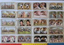 Antique Stereoview Cards Lot of 35 Color Comic Victorian 3D Photos c1900 picture