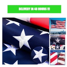 ZNNOPAX American Flag 3x5 FT Outdoor Heavy Duty Embroidered Stars USA Flag picture