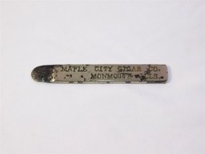 Antique Advertising Cigar Box Opener Maple City Cigar Co. Monmouth IL picture