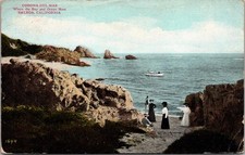 c1910 Corona Del Mar Where Bay & Ocean Meet Balboa California CA Neuner Postcard picture