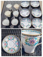 Minton WH Plummer B833 12 Piece Set (6 Saucers & 6 Demitasse Cups) picture