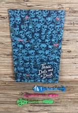 Three Dots and a Dash Skull Wall Menu Summer 25' & 3 Swizzle Sticks Chicago New picture
