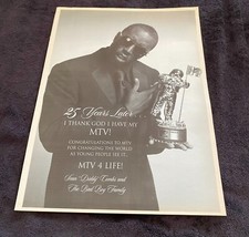 MTV 25TH YEAR with SEAN DIDDY COMBS 2006 ad 