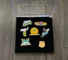 7 Kiwanis Intl Lapel Pin Set 6 2008 Orlando & 1 2019 Florida Enamel W/ Case picture