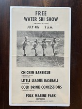 Independence Oregon Vintage July 4th Poster Water Ski Show Polk County History picture