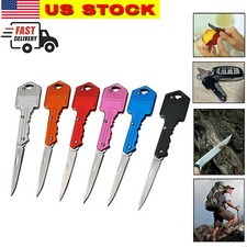 Portable Outdoor Survival Pocket Folding Key Shape Mini Keychain Knife Camping picture