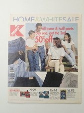2001 Kmart Home White Sale Circular April 24 Pgs Vintage Levis Lee Nike Clothing picture