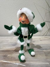 Annalee 9in Very Merry Green Elf Item #510520 - 2020 picture