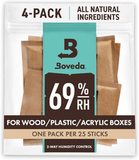 for Cigars/Tobacco | 69% RH Humidity Control Packs | Size Large for Use with up picture
