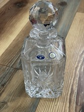 Bohemia Czech Republic Lead Crystal Decanter w/ Stopper 11 1/2” Tall X 4” Wide picture
