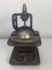 Vintage A Price Import Coffee Grinder Mill Taiwan Wood Metal Parts Repair picture