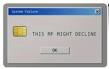 This MF Might Decline Gray Funny Credit Debit Card Cover Sticker Skin picture