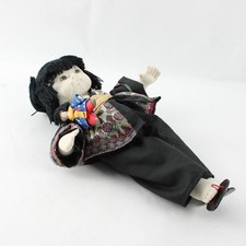 Vintage Asian Soft-Sculpted Fabric Dolls Collectible Pre-Owned picture