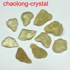 213Ct 10PCS Natural Libyan Desert Glassy Tektite Impact Specimen Gold Meteorite picture