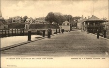 Plymouth MA Plymouth Rock and Cole's Hill c1900s-10s Vintage Postcard picture