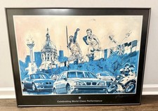 BMW 1996 Atlanta Olympics Art - Michael Bryan Framed Lithograph picture