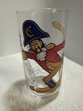 Vintage 1977 McDonald's Captain Crook Pirate Glass McDonaldland Libbey 5.75