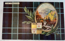 “Very Rare”Postcard 1900 Tuck Scottish Clans Oilette The Graham Tartan picture