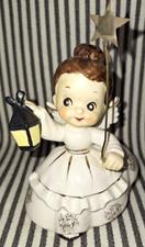 HTF VTG UCAGO w/TAG CHRISTMAS FAIRY ANGEL GIRL w/LANTERN & MAGIC WAND JAPAN Read picture